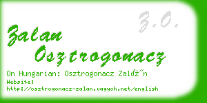 zalan osztrogonacz business card